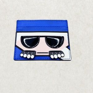 Karl Lagerfeld Paris Leather Card Holder, 4” x 3”